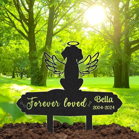 Personalized Pet Graves Marker Dog, Custom Pet Headstone, Waterproof Memorial Plaques for Outdoor, Pet Cemetery Markers Yard Decor, Memorial Garden Stakes, Dog Memorial Gifts for Loss of Dog Color10