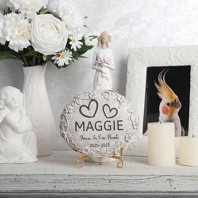 Personalized Cockatiel Memorial Stone, Pet Grave Marker Cockatiel, Cockatiel Headstone, Cockatiel Tombstone, Cockatiel Gravestone, Cockatiel Memorial Gifts