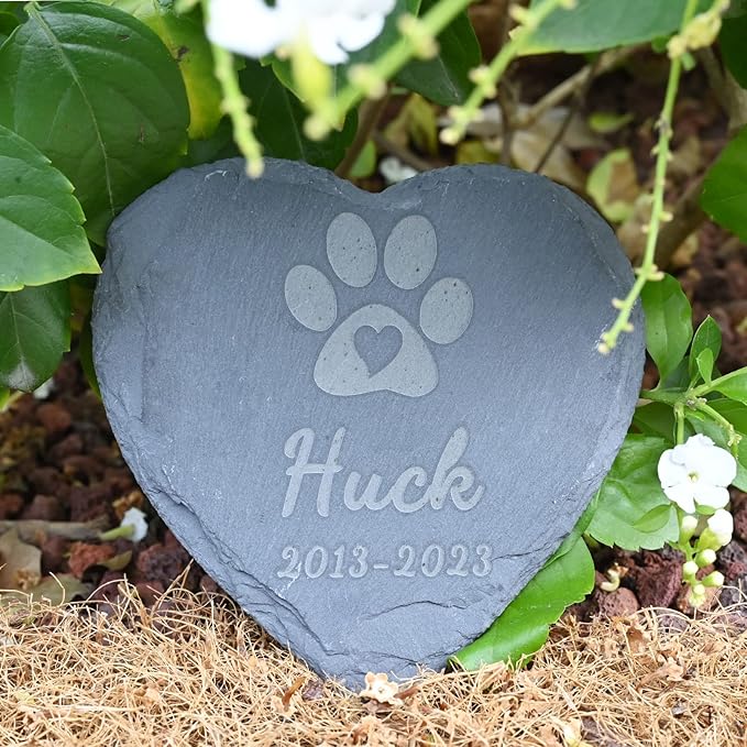 Personalized Memorial Stones for Pets, in Memory of Pet, Pet Memorial Gifts for Dogs, Loss of Pet Sympathy Gift Dog, Loss of Cat Gifts, Remembrance, Gifts, 4''×4''/10×10cm