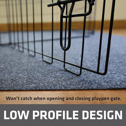 Drymate 2-Pack Jumbo Dog Playpen Mat (60x74), Absorbent, Waterproof, Slip-Resistant, Machine Washable, Reusable Puppy Pad for Training, Whelping, Housebreaking, Incontinence, Crate, Kennel (USA Made)