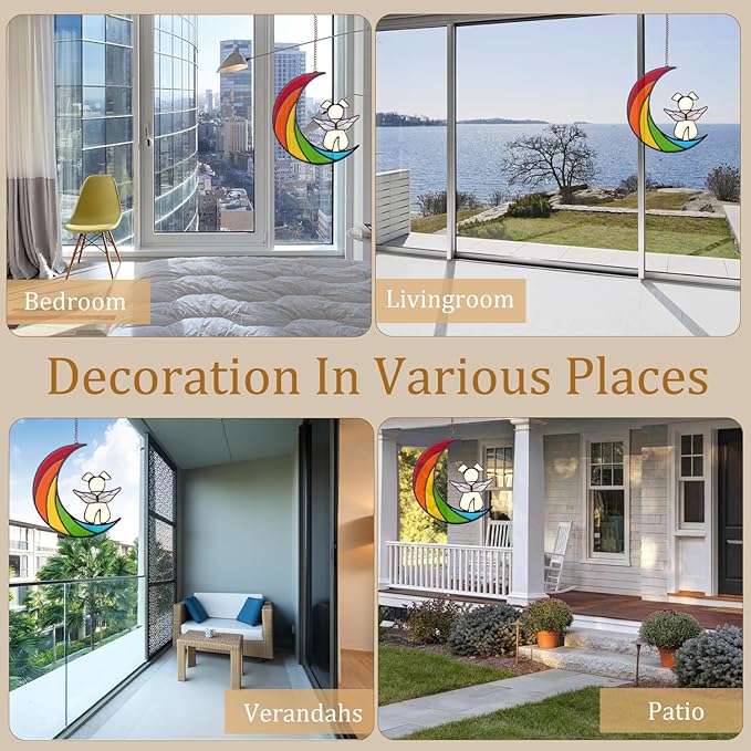 Rainbow Bridge Dog Memorial Gifts for Loss of Dog, Stained Glass Personalized Pet Memorial, Loss of Pet Sympathy Gift for Window, Living Room, Garden