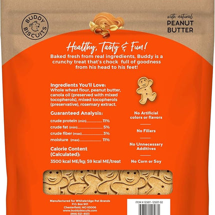 Buddy Biscuit 3.5 lbs. Bag of Crunchy Dog Treats Made with Natural Peanut Butter