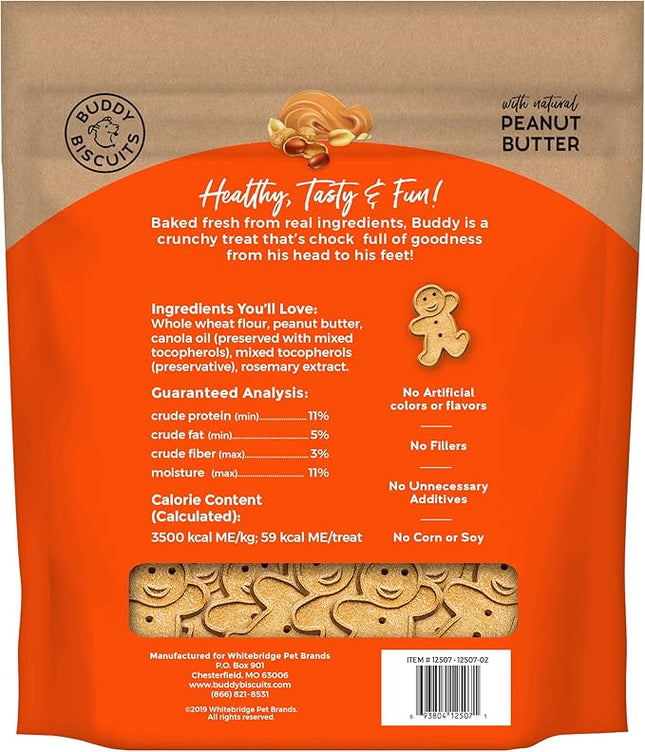 Buddy Biscuit 3.5 lbs. Bag of Crunchy Dog Treats Made with Natural Peanut Butter