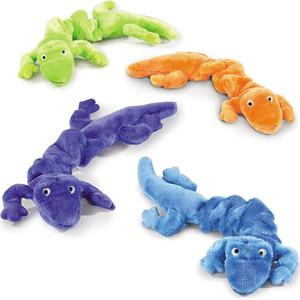 Zanies Bungies Gecko Dog Toys, Orange, 16"–24"