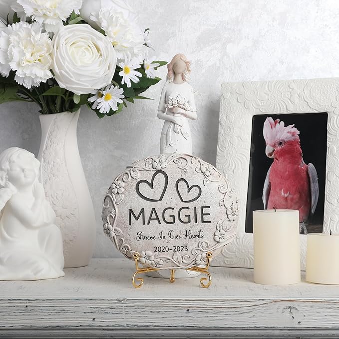 Personalized Cockatoo Memorial Stone, Pet Grave Marker Cockatoo, Cockatoo Headstone, Cockatoo Tombstone, Birds Gravestone, Cockatoo Memorial Gifts