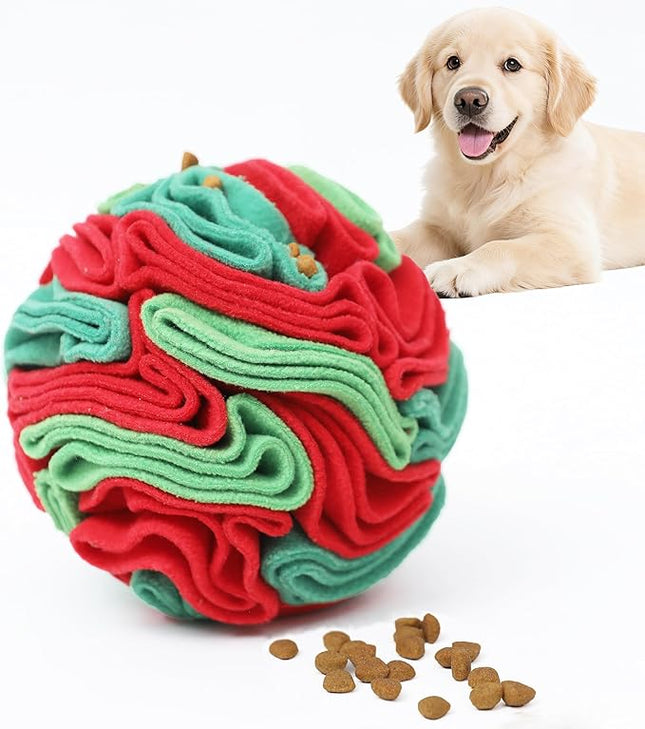 Snuffle Ball for Dogs - Interactive Dogs Toys to Keep Them Busy, Dog Puzzle Toy, Christmas Dog Toys Gifts for Small, Medium Pet Daily Companionship, Training Reward Gift