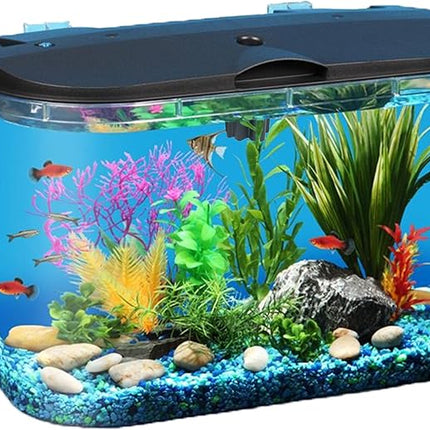 Koller Products 5-Gallon Aquarium Kit with LED Lighting and Power Filter, Ideal for a Variety of Tropical Fish