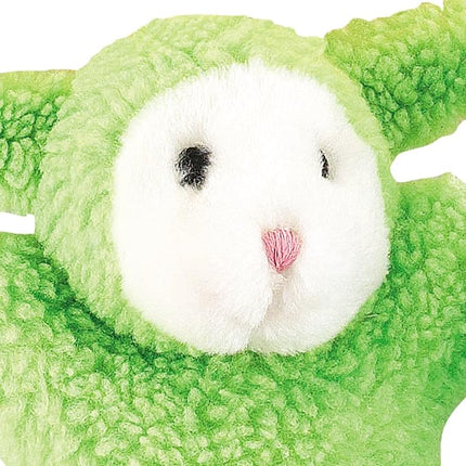 Zanies Cuddly Berber Baby Lamb Dog Toys, Green 8-Inch