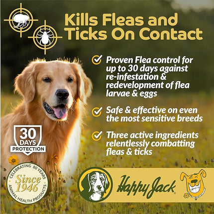 Happy Jack Paracide Flea & Tick Shampoo and Treatment for Dogs & Cats, Flea and Tick Prevention for Pets, 8 oz