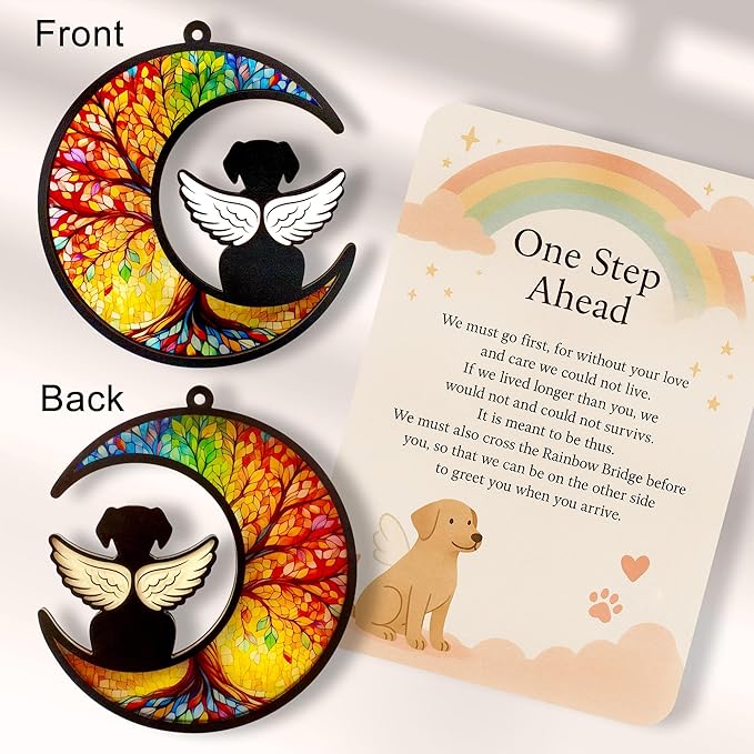 Pet Memorial Suncatcher, Dog Memorial Gifts, Pet Loss, Pet Sympathy, Thoughtful Dogs Remembrance, Bereavement Gifts