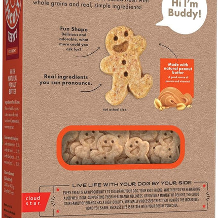 Buddy Biscuits 8 oz Box of Teeny Crunchy Dog Treats Made with Natural Peanut Butter