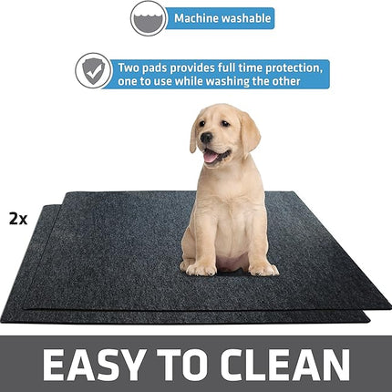 Drymate 2-Pack Washable Pee Pads for Dogs (29x36), Waterproof, Absorbent, Slip-Resistant, Reusable Pet Training Potty Puppy Mats, Housebreaking, Incontinence Bed Pads, Crate, Kennel (USA Made)
