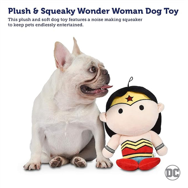 DC Comics for Pets Superman Large Plush Figure Dog Toy | Squeaky Plush Dog Chew Toy for All Dogs | Fun, Soft, and Safe Jumbo Size Superman Dog Toy, 12 Inch