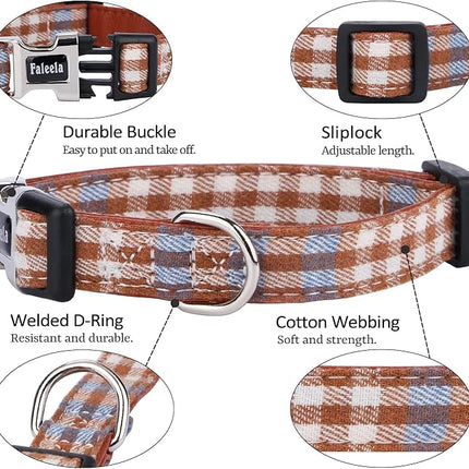 Faleela Soft &Comfy Bowtie Dog Collar,Detachable and Adjustable Bow Tie Collar,for Small Medium Large Pet (Medium (Pack of 1), Blue and Whit)