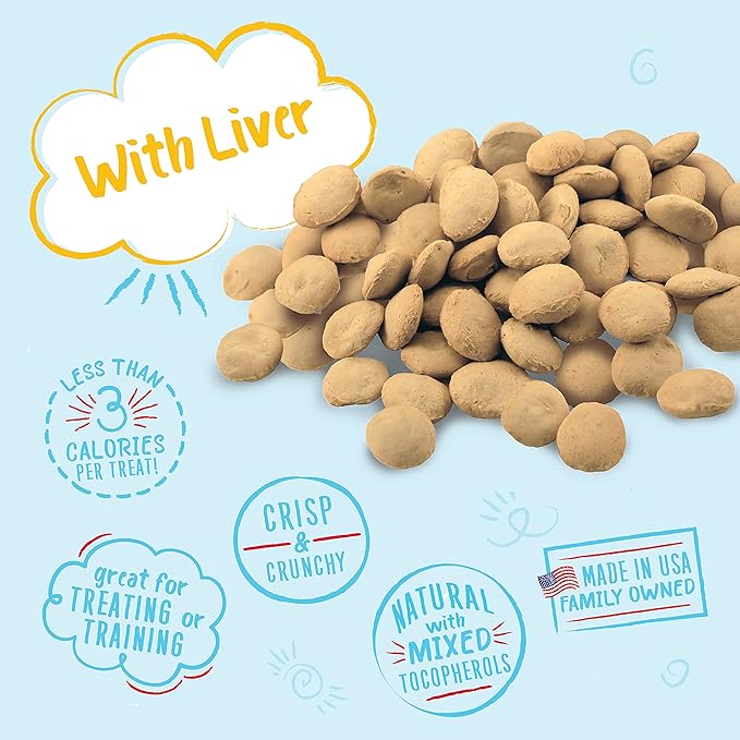 Charlee Bear Original Dog Treats, Chicken Liver, 16 oz (Pack of 2)