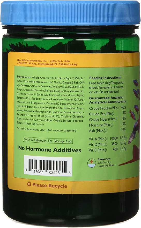 New Life Spectrum Naturox Optimum All Purpose Flakes 90g Fish Food