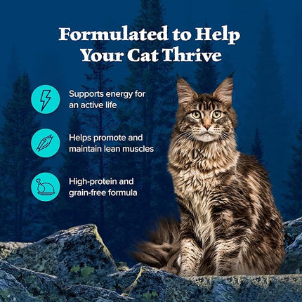 Blue Buffalo Wilderness Wild Delights Meaty Morsels Wet Cat Food, High-Protein & Grain-Free, Made with Natural Ingredients, Chicken & Trout Recipe in Tasty Gravy, 3-oz. Cans (24 Count)