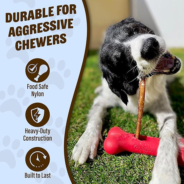 GoSports Chew Champ Bully Stick Holder for Dogs - Securely Holds Bully Sticks to Help Prevent Choking - 8 Inch Size