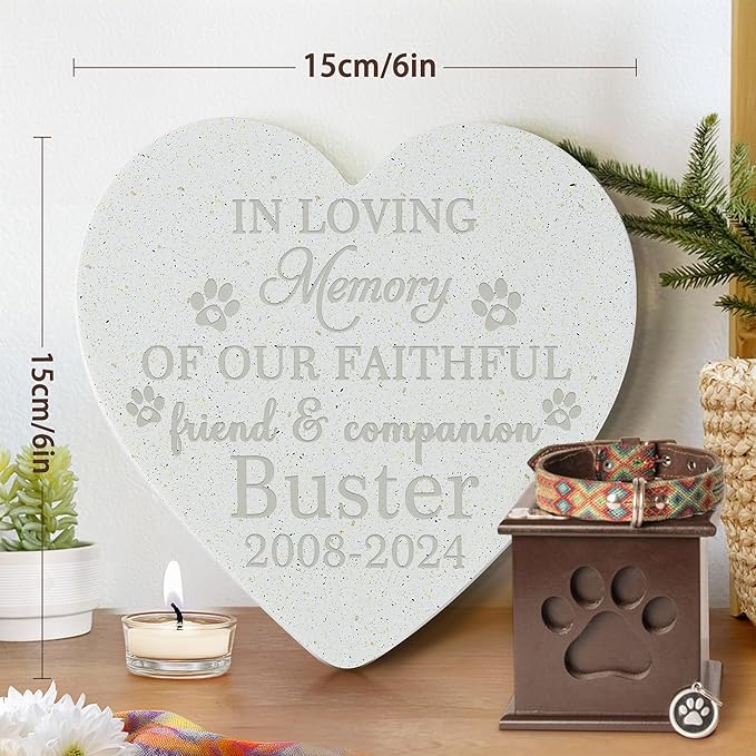 Personalized Pet Stone | Pet Memorial Stone | Dog Memorial Stone | Pet Memorial Gift | Pet Loss Gift | Pet Memorial | Dog Memorial | Cat Memorial | Loss of a Dog - Friend & Companion