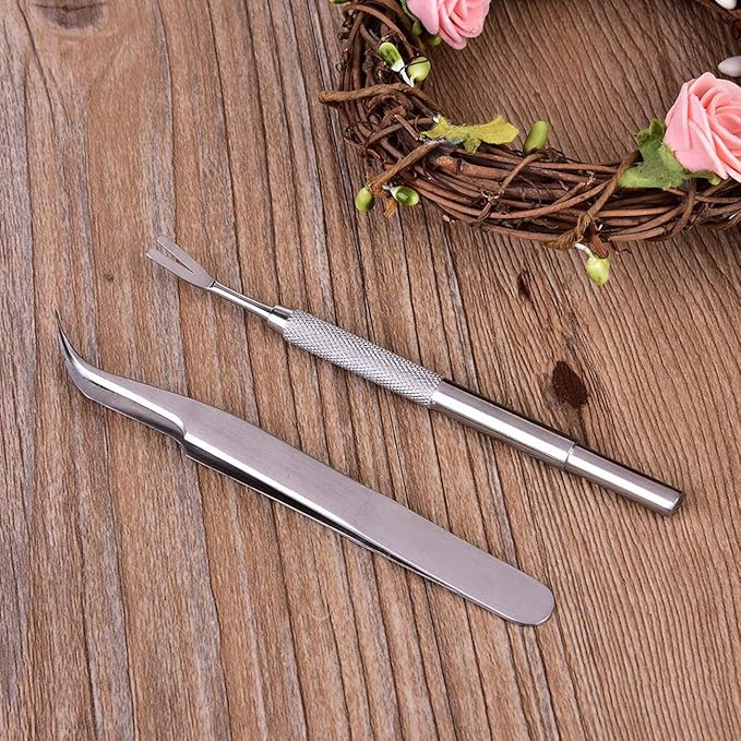 3 Pack Tick Remover Tool Set Stainless Steel Tick Remover Kit for Cats and Dogs