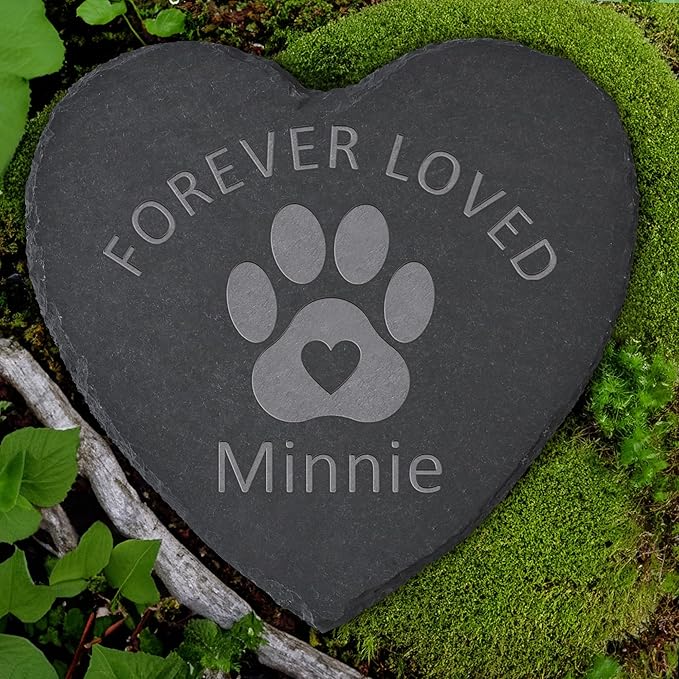 Personalized Pet Memorial Stone, Dog Memorial Gifts for Loss of Dog, Pet Loss Gifts, Pet Memorial, Loss of Dog Sympathy Gift, Dog Remembrance Gift, Pet Bereavement Gifts - Forever Loved