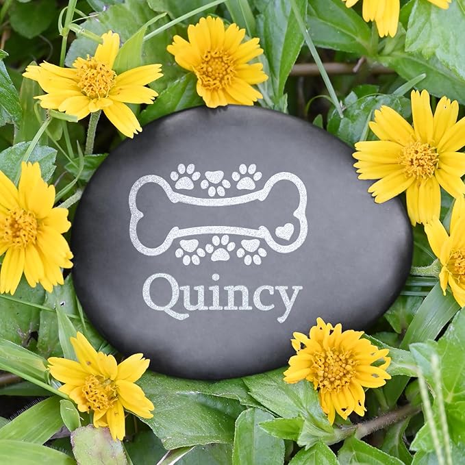 Personalized Pet Memorial Stone for Dogs - Loss Dog Sympathy Gifts - Cat Memorial Gifts - Remembrance Gifts for Loss of Pet - Pet Memorial Gifts - Dog Bereavement Gifts - Pet Loss Gifts