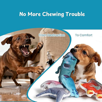 Nocciola Plush Squeaky Dog Toys – 12 Pack Small Dog Chew Toys with Squeakers, Soft Stuffed Puppy Toys with Carry Bag for Small & Medium Dogs