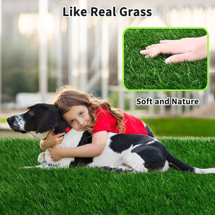 Grass Pad for Dogs 28 x 40 inches, Strong Absorbency Soft Artificial Turt for Pets Potty Training, Easy to Clean Fake Grass for Dog Indoor Outdoor Use (1 Pack)