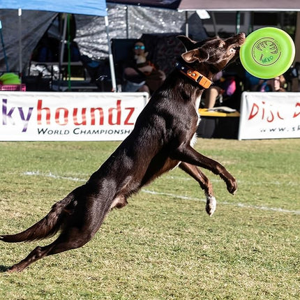 Hyperflite K-10 Jawz Yellow Disc • for Dogs Over 16" • 8.75 Inch / 155 Grams • Puncture Resistant • Made in The USA