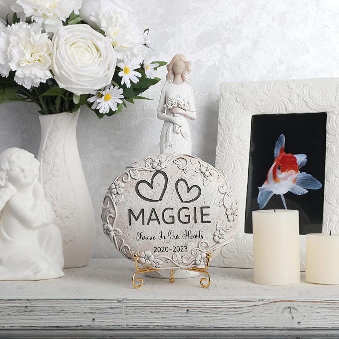 Personalized Goldfish Memorial Stone, Pet Grave Marker Goldfish, Goldfish Headstone, Goldfish Tombstone, Goldfish Gravestone, Goldfish Memorial Gifts