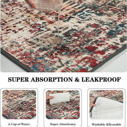 Qeils Washable Pee Pads for Dogs, 2 Pack Reusable 18"x24" Super Absorbent Leakproof Training Pads, Non-Slip Potty for Floor, Crate, Couch, Whelping Litter Mat Puppy Supplies