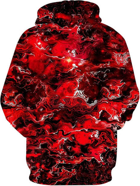 Yasswete Unisex Adults 3D Printed Fashion Hoodies for Men Women Pullover Novelty Sweatshirts with Big Pockets