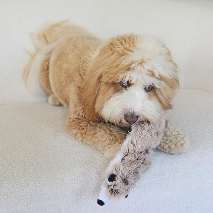 SPOT Skinneeez Extreme Quilted Raccoon - Durable, Stuffing Free Dog Toy with 4 Layers of Diamond Stitched Fabric & 2 Squeakers- Ideal for Small & Medium Aggressive Puppies and Dogs- 14in