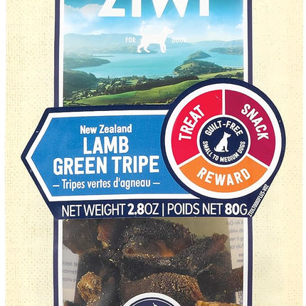 ZIWI Dog Chews and Treats – Lamb Green Tripe - All Natural, Air-Dried, Single Protein, Grain-Free, High-Value Treat, Snack, Reward 2.8 Ounce (Pack of 1)