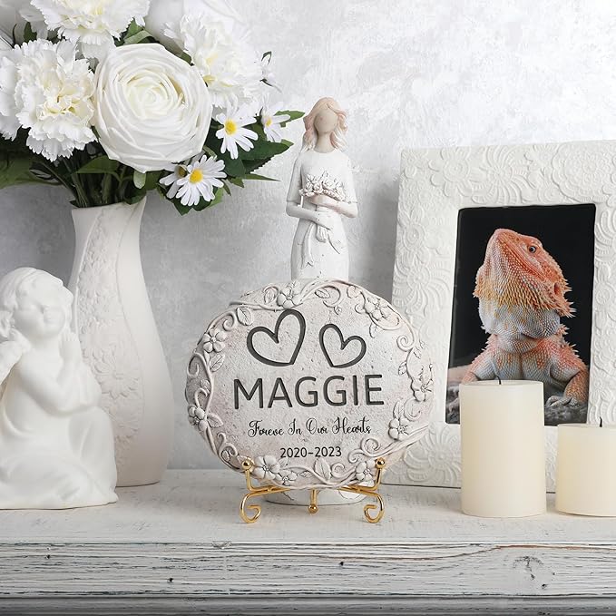 Personalized Bearded Dragon Memorial Stone, Pet Grave Markers Bearded Dragon, Bearded Dragon Headstone, Bearded Dragon Tombstone, Bearded Dragon Gravestone, Bearded Dragon Memorial Gifts