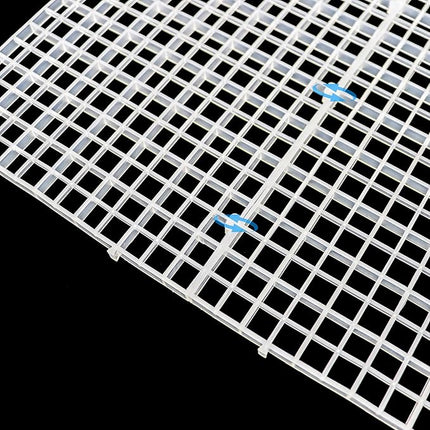 Aquarium Fish Tank Bottom Isolation 8 Pcs, Plastic Egg Crate Grid Divider Tray Egg (L 8pcs)