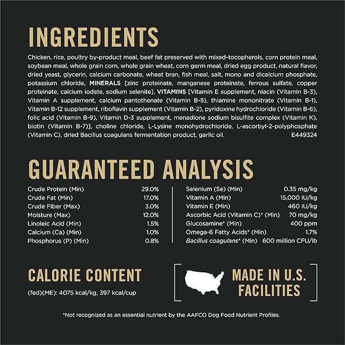 Purina Pro Plan Small Breed Dog Food Shredded Blend Chicken and Rice Formula With Guaranteed Live Probiotics - 34 lb. Bag