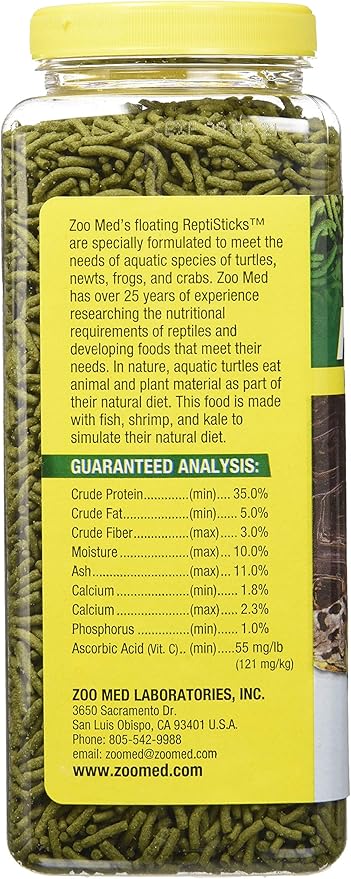 Zoo Med ReptiSticks Floating Aquatic Turtle Food, 8-Ounce