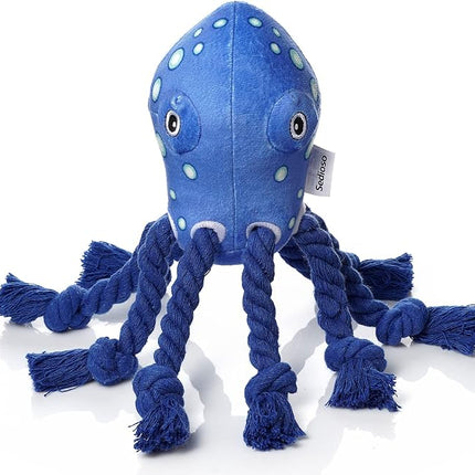 Dog Toys, Dog Plush Toy for Large Breed, Large Plush Dogs Stuffed Animal, Puppy Chew Toys for Puppy, Small, Middle, Big Dogs (Octopus)