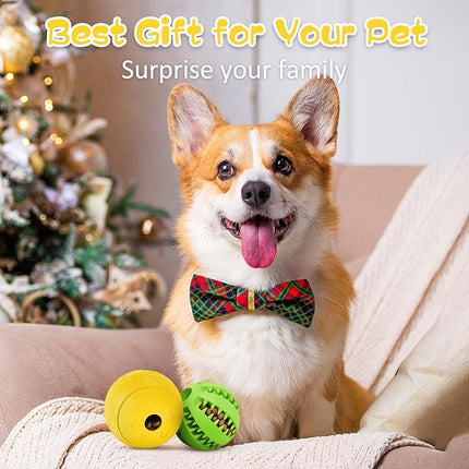 Dog Puzzle Toy 2 Pack, HIPPIH Interactive Dog Toys for Treat Dispensing, Durable Puppy Toys for Teething Small Dogs, Dog Treat Ball for Teeth / Slow Feeder/ IQ Training/ Playing