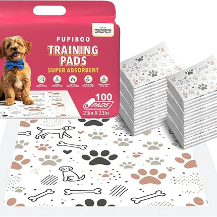 PUPIBOO Washable Pee Pads for Dogs and Cats - Super Absorbent Reusable Puppy Training Pads - 100% Waterproof, Leak-Proof & Non-Slip Whelping Pads for Pet Housebreaking