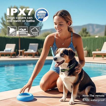 Electronic Dog Collar with Remote, 2600ft Waterproof Dog Training Collar for Smal Medium Large Dogs, Beep, Vibration, Shock (1-99) Modes, LED Light, for 5-120Lbs Dogs