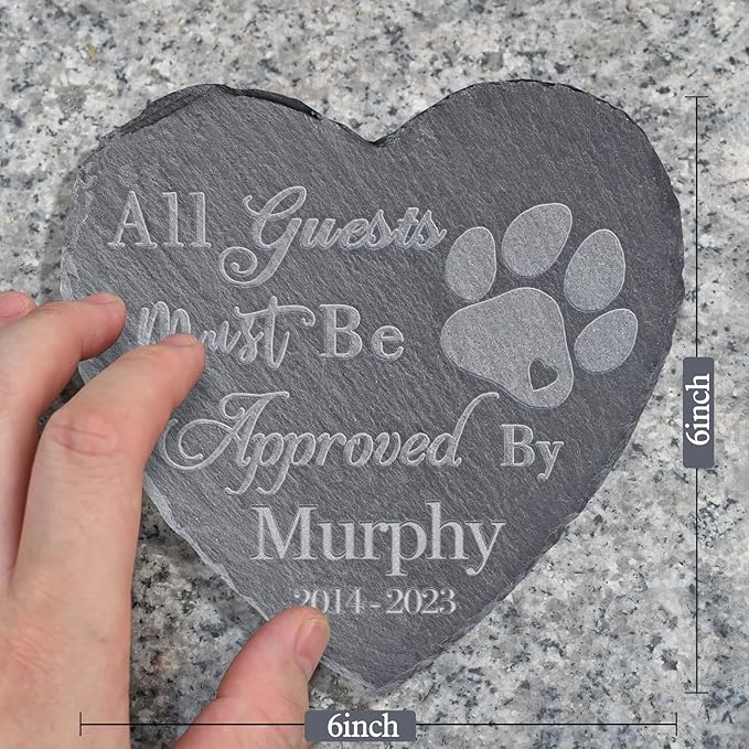 Pet Memorial Stones for Dogs - Personalized Pet Loss Gifts - Pet Memorial Gifts - Dog Memorial Gifts for Loss of Dog - in Memory of Dog Cat - Cat Memorial Stones - Cat Memorial Gifts