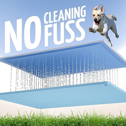 Skywin TidyFriend 3 Pk Pee Pad Holder Tray for 30” x 23” Pee Pads with Corner Lock Holes, Raised Edges, Non-Spill, Easy to Clean Silicone Dog Potty Tray Holder, for Indoor Floor Protection (Blue)