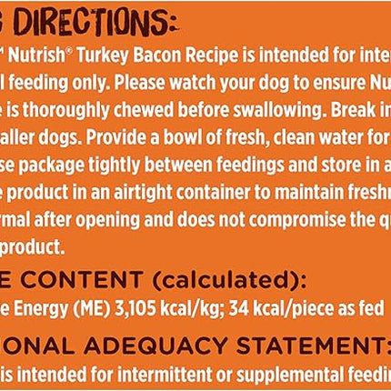 Rachael Ray Nutrish Turkey Bites Turkey Recipe With Hickory Smoke Bacon Flavor Dog Treats, 12 oz. Pouch