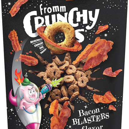 Fromm Crunchy Os Bacon Blasters Flavor Dog Treats - Premium Crunchy Dog Treats - Bacon Recipe - 6 oz