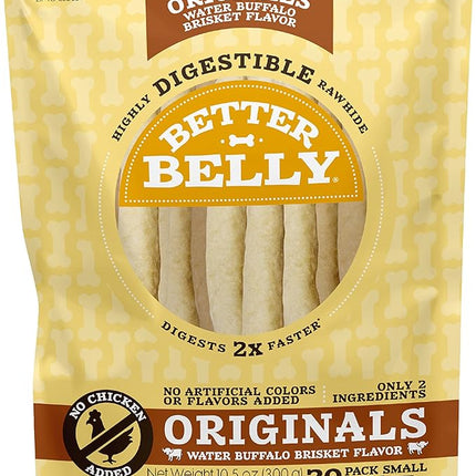 Better Belly Highly Digestible Rawhide Small Roll Chews, Treat Your Dog to a Chew with NO Artificial Colors or Flavors