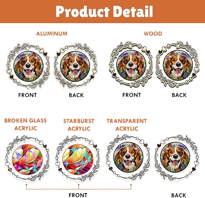 Personalized Pet Memorial Gifts for Dogs, Custom Suncatcher, Gift for Pet Lover, Dog Memorial Gifts for Loss of Dog