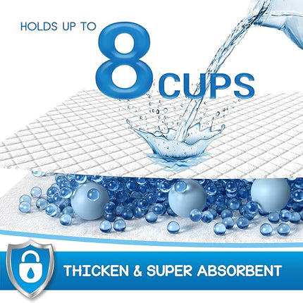 CROCI Wee Wee Pads for Dogs - 30x36in Extra Large Super Puppy Dog Pads with Adhesive Tabs, Super Absorbent Up to 8 Cups, Disposable (40 Counts)