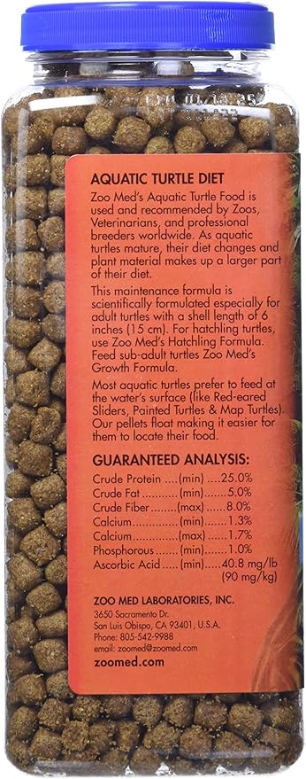 Zoo Med Natural Maintenance Formula Aquatic Turtle Food
